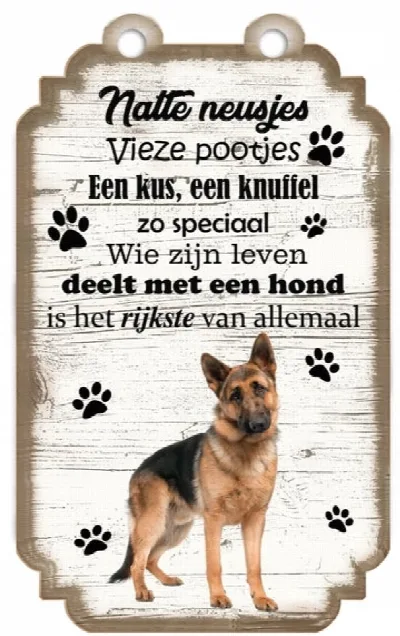 Spruchschild Deutscher Schäferhund