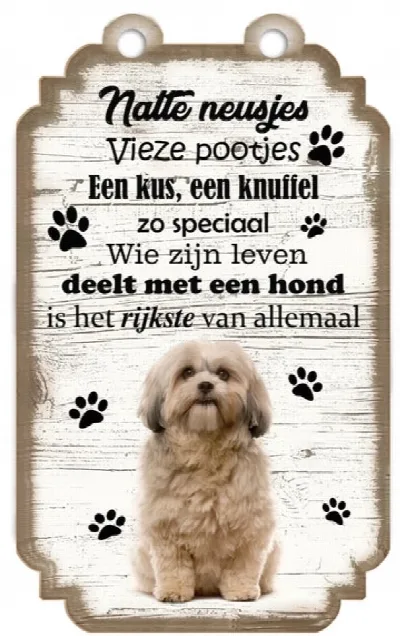 Spruchschild Shih Tzu