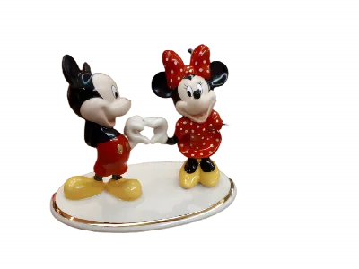 Disney Mickey & Minnie – Two Hearts as One porseleinen beeldje