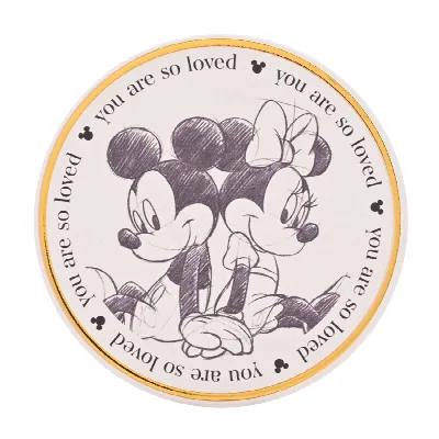 Keramische onderzetter Mickey & Minnie – “You are so loved”