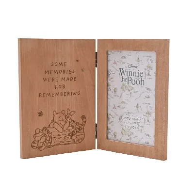 Winnie de Pooh houten fotolijst 10×15 cm – liefdevolle quote