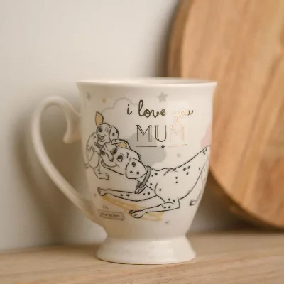 101 Dalmatians porseleinen mok – “I Love You Mum”
