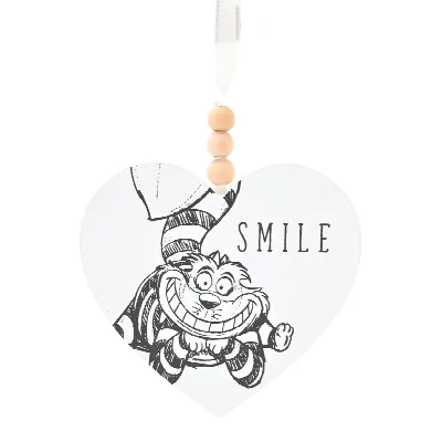 Cheshire Cat houten wand-plaque “Smile” – Alice in Wonderland