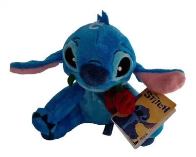 Disney Stitch met roos knuffel – zachte pluche 25 cm