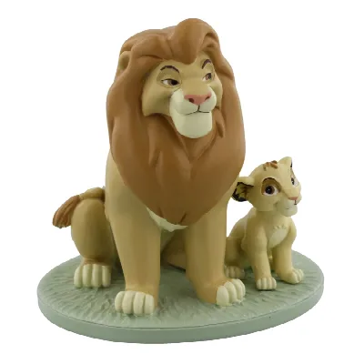Beeldje Mufasa & Simba – The Lion King collectie