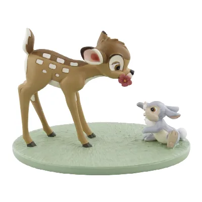 Beeldje Bambi & Stampertje (Thumper) – Disney Magical Moments