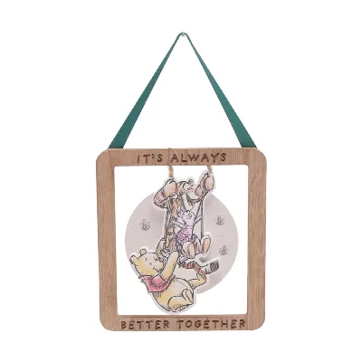 Disney Winnie de Poeh & Tigger houten hangplaket – huisdecoratie