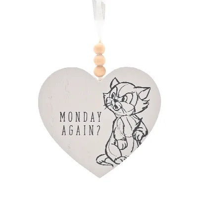 Disney Cats & Dogs Hart-plaque – Monday Again wanddecoratie