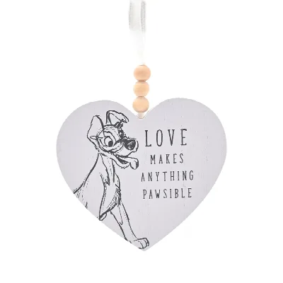 Disney Cats & Dogs Wandplaque – Love makes anything Pawsible