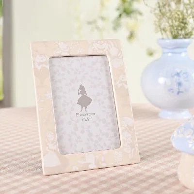 Alice in Wonderland Fotolijst 4×6″ – Keramiek Blauw