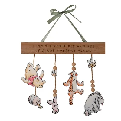 Winnie the Pooh Houten Wandhanger – Baby Mobile voor aan de muur