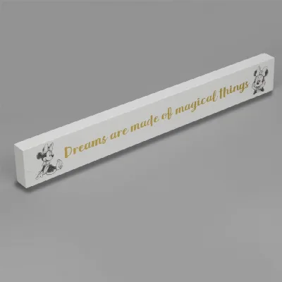 Disney Minnie Desk Plaque – Dreams Are Made of Magical Things
