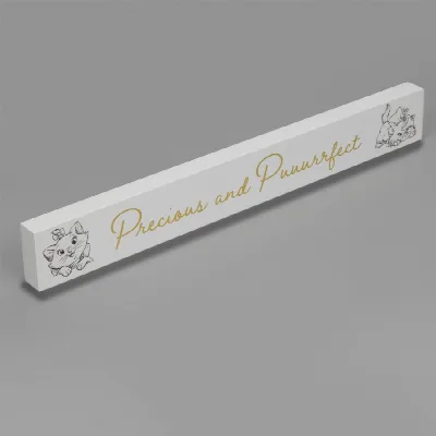 Disney Marie Desk Plaque – Precious & Puuurrrrfect