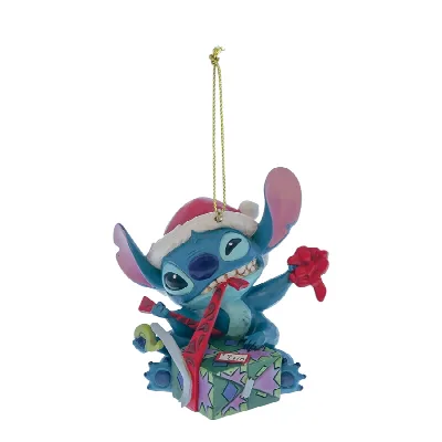Stitch met cadeau kersthanger Disney